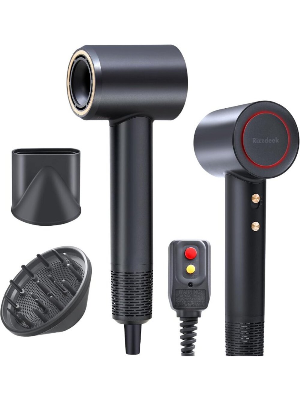 High-Speed Hair Dryer 180,000 RPM | Professional Salon Blow Dryer with Diffuser
